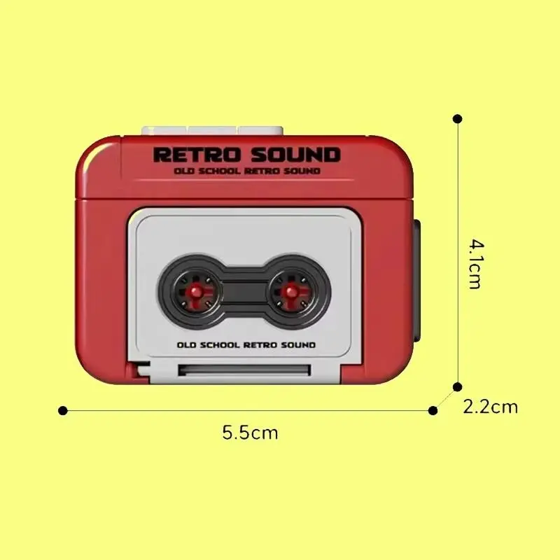 Máy ghi băng Mini Cổ Điển Phong Cách Cổ Điển Móc Chìa Khóa Âm Nhạc, Máy Phát Nhạc Mini, Móc Khóa Kỷ Niệm, Thích Hợp Cho Cặp Đôi Và Bạn Bè, Quà Tặng Năm Mới 8