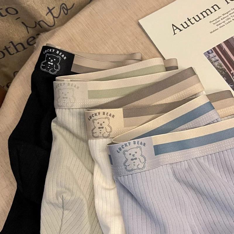 Sét 4 quần sịp nam boxer KENGMAN - LUCKY cotton sợi tre cao cấp quần xì co dãn đàn hồi mềm mịn thoáng khí Menswear Quần Boxer Quần Lót Nam