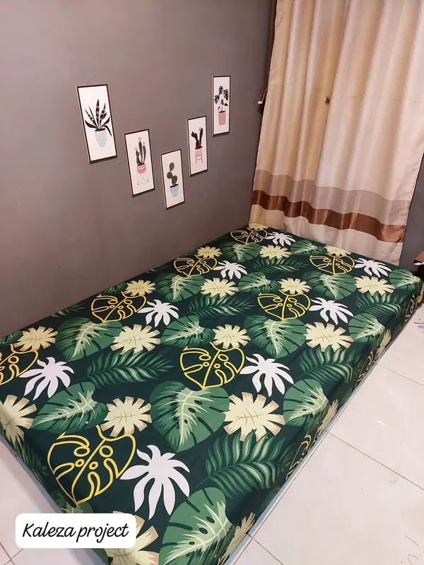 SP Homemade Tinggi 20cm Kualitas Bahan Tebal Dingin Lembut - Sarung Bantal dan Guling Sheets & Pillowcases adem Multicoloured Kain Karet Katun Resleting Seprei 1