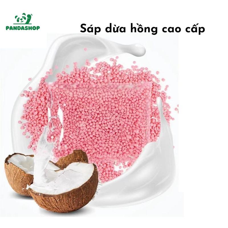  Sáp Wax Lông Sữa Dừa Màu Hồng PANDASHOP Siêu Bám Lông Dễ Sử Dụng Dùng Cho Da Nhạy Cảm 3 Loại 100g 300g 500g Kem Nữ Dưỡng Da Waxing 