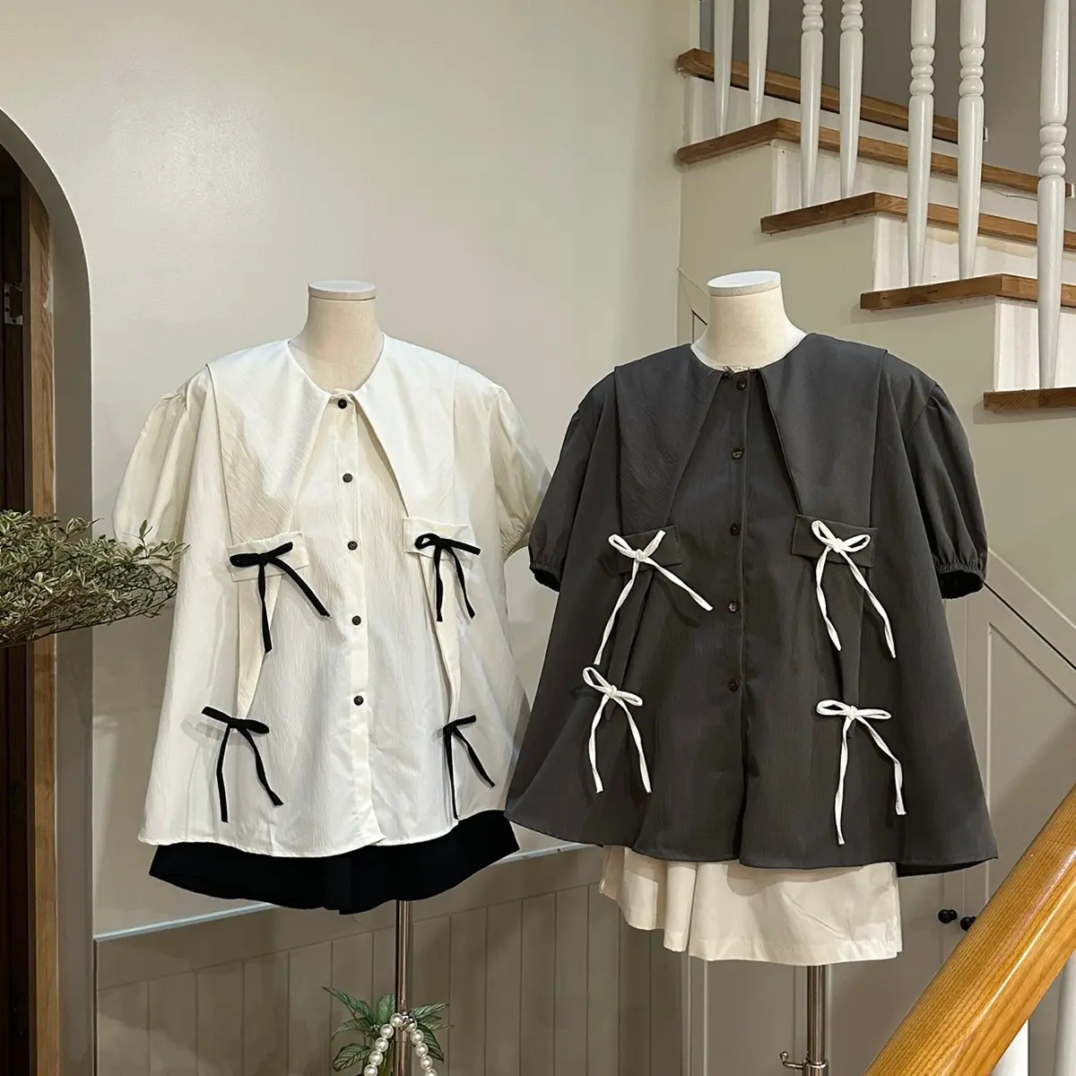 Set áo quần đính nơ S242 Nana Nana21 Women