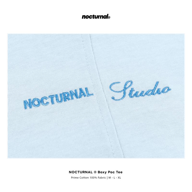 Product Introduction of [NEW COLORS] Áo Thun Form Boxy NOCTURNAL Boxy Poc Tee Cotton 100% Thêu Chữ Màu Pastel Nam Nữ Unisex Localbrand 17