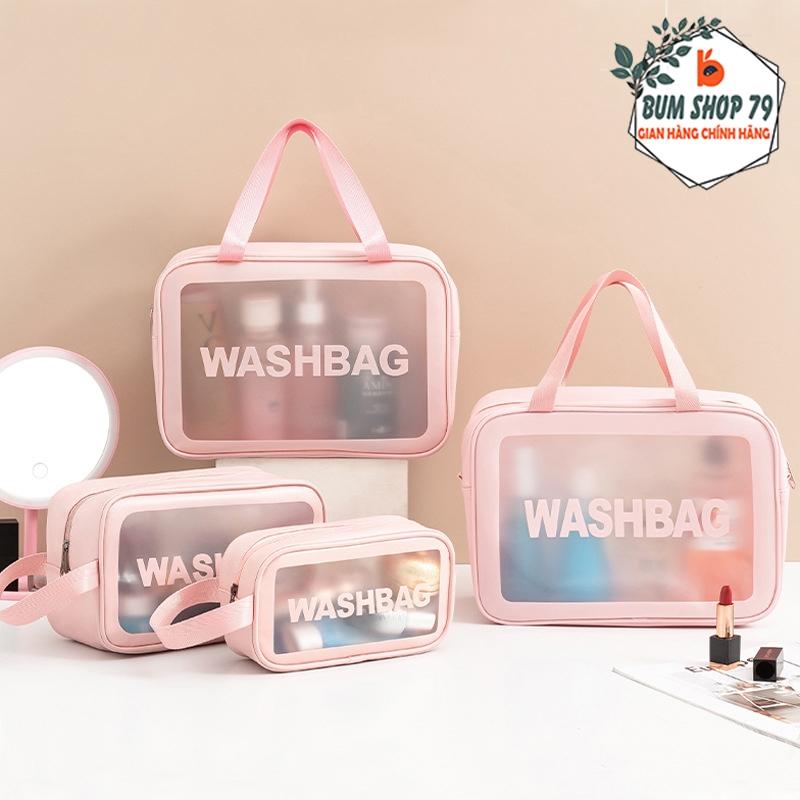 Túi Đựng Mỹ Phẩm Washbag 1 Ngăn Nhiều Màu Đủ Kích Thước Túi Đựng Đồ Make Up Chất Liệu Pu Chống Nước
