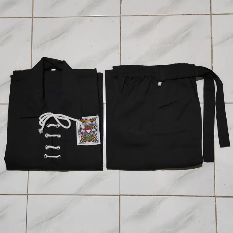 Seragam Sakral Siswa PSHT Model Tali  Celana Tali Kain untuk Latihan Silat - Sakral Pencak Silat IPSI - Baju - Seragam -Sport - OlahRaga 1