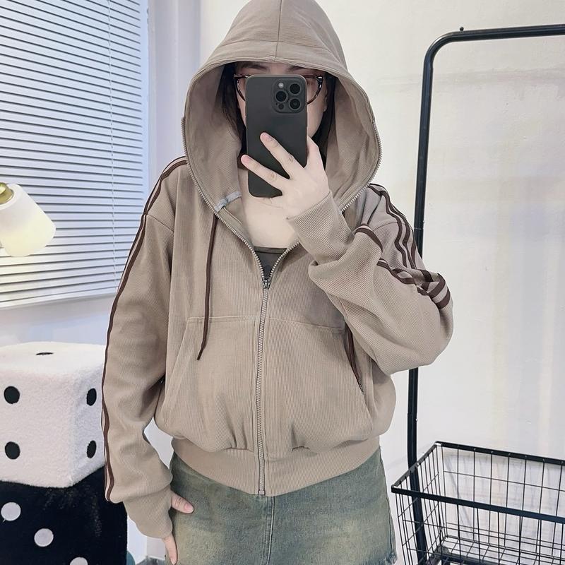 QUỲNH NHI - BIGSIZE 55-75kg Áo Khoác Thun Gân Thể Thao Form Dài Bigsize 6 Túi Nón Siêu To Vải Gân Dày Chống UV