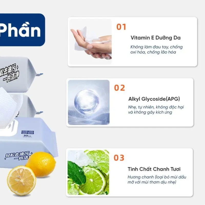Khăn Ướt Lau Bếp Đa năng gói bé cân tất mọi vết bẩn , vết ố vàng , cặn canxi hay thiết bị điện tử kích thước 12x16 Cho Bé 4