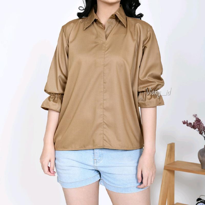 Blouse Wanita Someday Katun Premium Fit to L - Cream 5