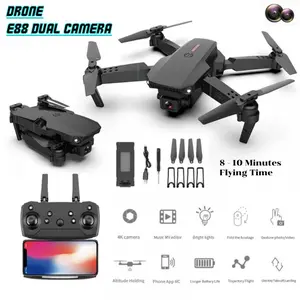 Drone E88Pro/E99Pro 4K HD Dual Camera Rc Quadcopter Wi-Fi Fpv Live Video Professional Aerial Drones