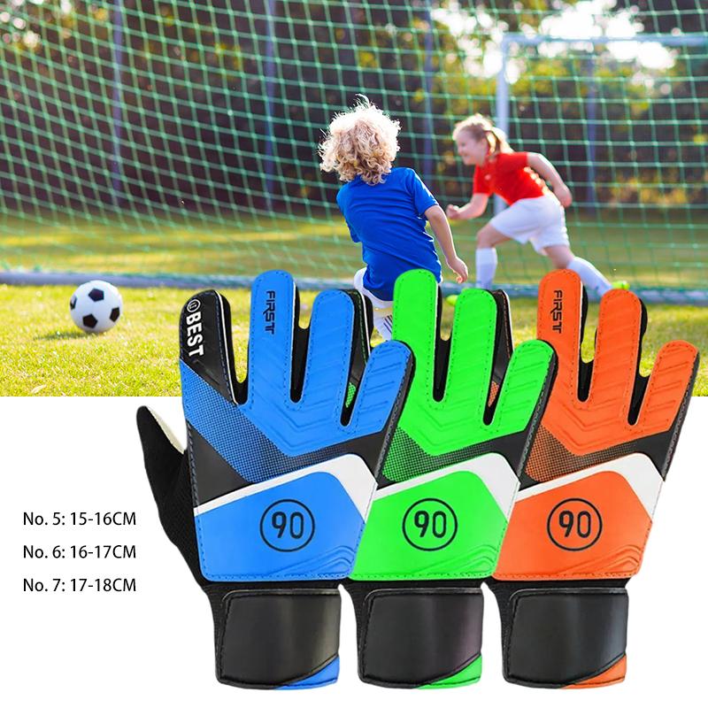 Găng Tay Thủ Môn Bóng Đá, Dành Cho Trẻ Em, Học Sinh Tiểu Học Và Trung Học, Chất Liệu Xốp, Chống Mài Mòn, Chống Trượt, Thích Hợp Cho Thủ Môn Cao Su