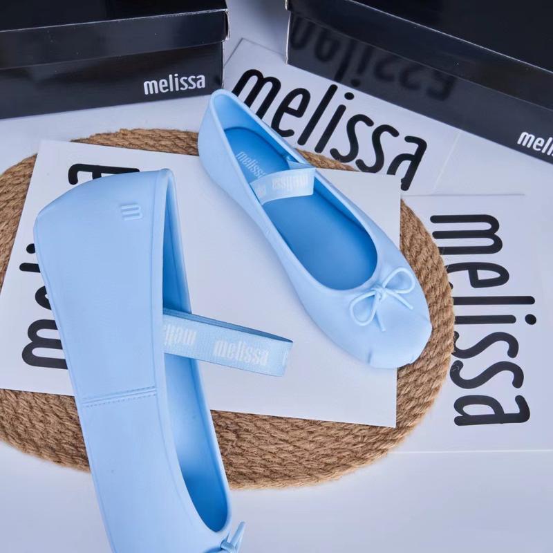 Product Introduction of Mellisa Melisa Bowknot Closed Toe Ballet Shoes Niche French Evening Style Grandma Shoes Beach Shoes Women's Single 10