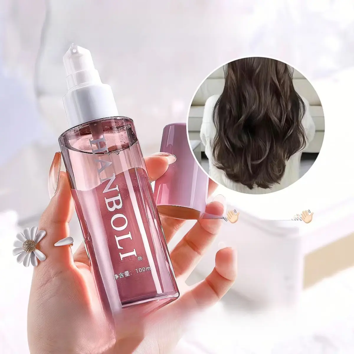Hanboli-Tinh Dầu Chăm Sóc Tóc, Nước Hoa Mềm Mại, Nuôi Dưỡng, Dùng Một Lần, Cho Tiệm Làm Tóc