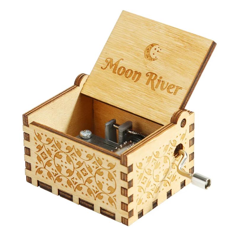 Product Introduction of Antique Clockwork Music Box Home Decoration Beautiful Carved Musical Gadget Christmas Birthday Gift Handcrafted To My Daughter 7
