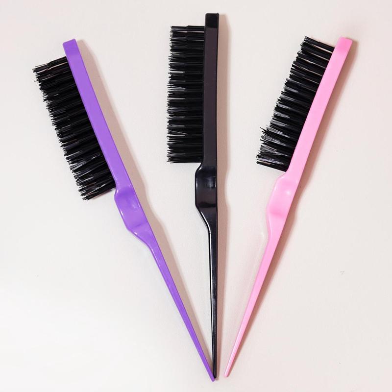 3pcs Hair Brush Set, Hair Styling Comb, Wet and Dry Use Pointed Tail Tools for Women 0