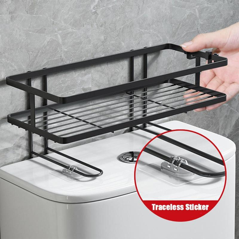 Toilet Rack Stainless Steel Toiletries Bathroom Storage Organizer Shelf Shampoo Shelve Rak Bilik Air Tandas 1