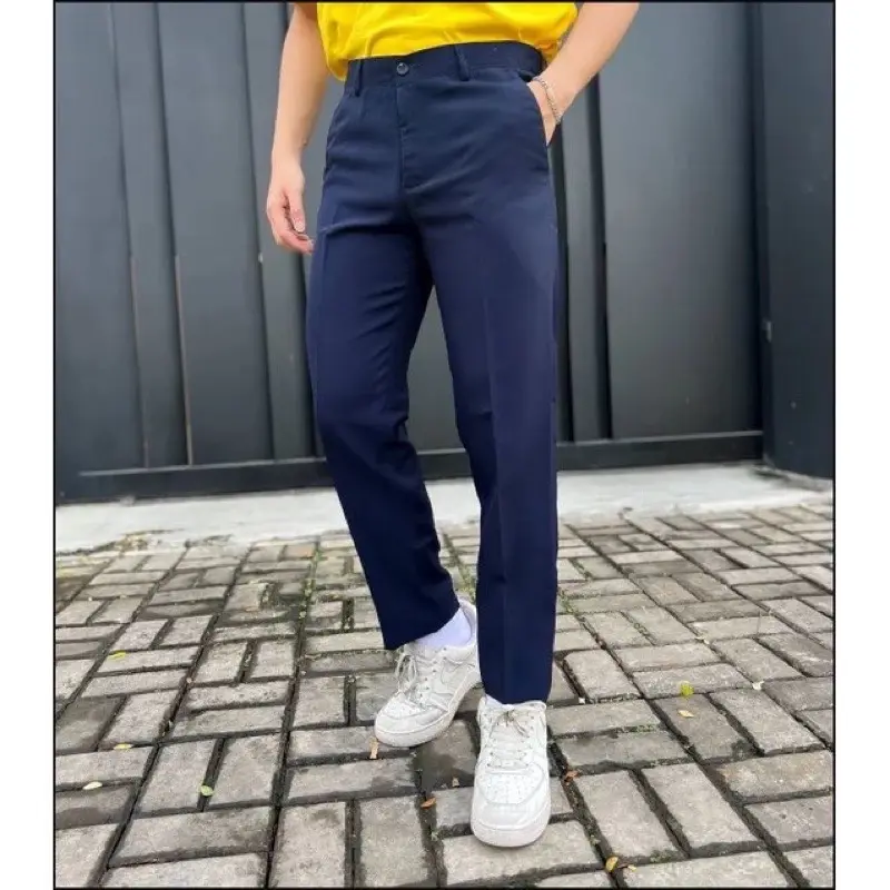 Quần tây học sinh nam cấp 2 cấp 3, quần tây dài xanh đen, đen đồng phục học sinh nam đẹp Menswear Ong