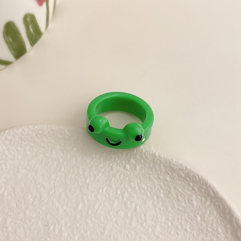 Product Introduction of Nhẫn Resin Hình Ếch Hoạt Hình Cute Cho Nam Nữ LB101 0