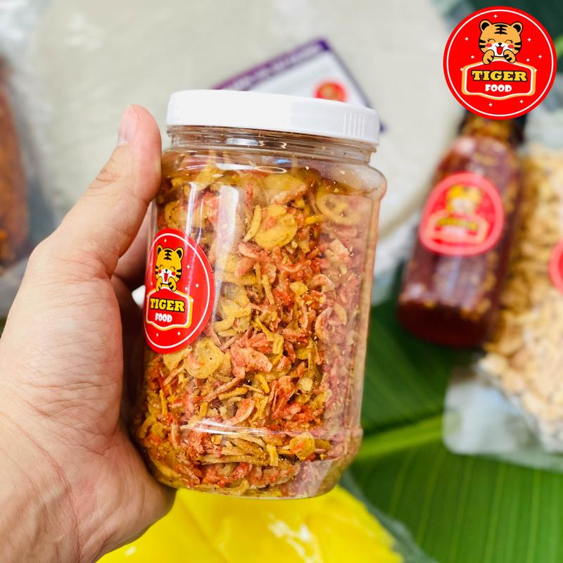 Muối ruốc hành phi hũ 200G TIGER FOOD muối tôm nhuyễn hành phi đặc biệt ăn kèm bánh tráng phơi sương SIÊU NGON Snack Ăn Vặt Topping bánh tráng 4