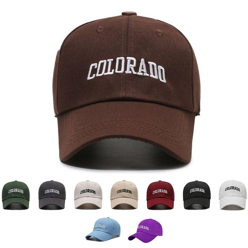 Mũ lưỡi trai, nón kết Colorado Unisex nhiều màu chất vải Kaki khóa kìm
