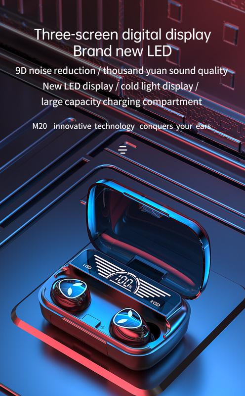 Product Introduction of Tai Nghe Nhét Tai Nghe Không Dây, Tai Nghe TWS, Bluetooth V5.3, Âm Thanh Nổi 9D, Âm Trầm Hifi, Tai Nghe Trong Tai, Điều Khiển Cảm Ứng Thông Minh, Chống Thấm Nước, Giảm Tiếng Ồn, Tai Nghe Nhét Tai, Thích Hợp Cho Điện Thoại Di Động, Fon Telinga Bluetooth 2