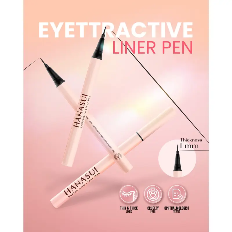 Hanasui Eyetractive Liner Pen Eyeliner Lasting Waterproof 7
