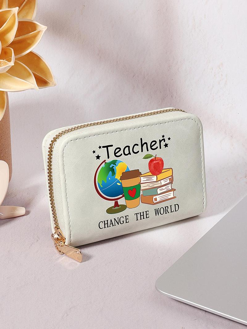 Product Introduction of Cartoon Graphic Pattern Zipper Card Holder for Women, Cute Multi-purpose Card Storage Bag, Fashionable Card Holder for Outdoor, Travel and Back To School Use 8