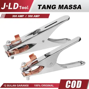 JLD Tang Massa 300/500Amp Welding Ground Earth Clamp Untuk Mesin Las MIG MMA TIG ARC Logam
