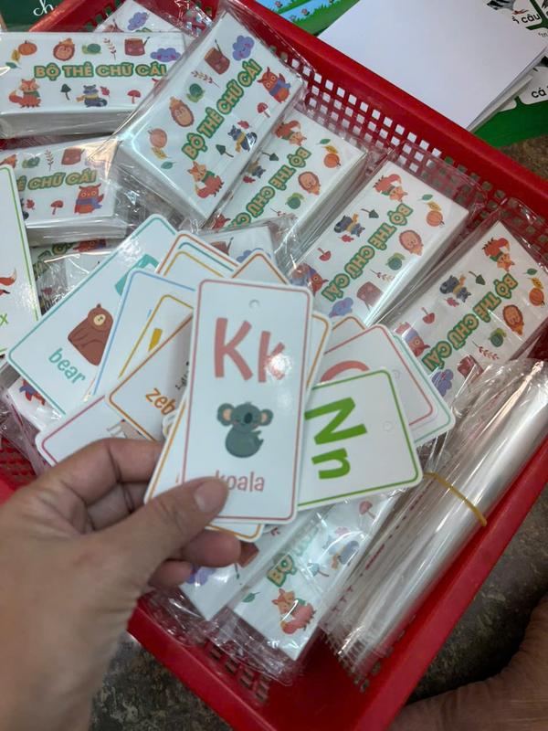 Bộ thẻ bảng chữ cái TIẾNG ANH 26 chữ cái cho bé_Bộ FLASCARD(hình ảnh +từ vựng) 2