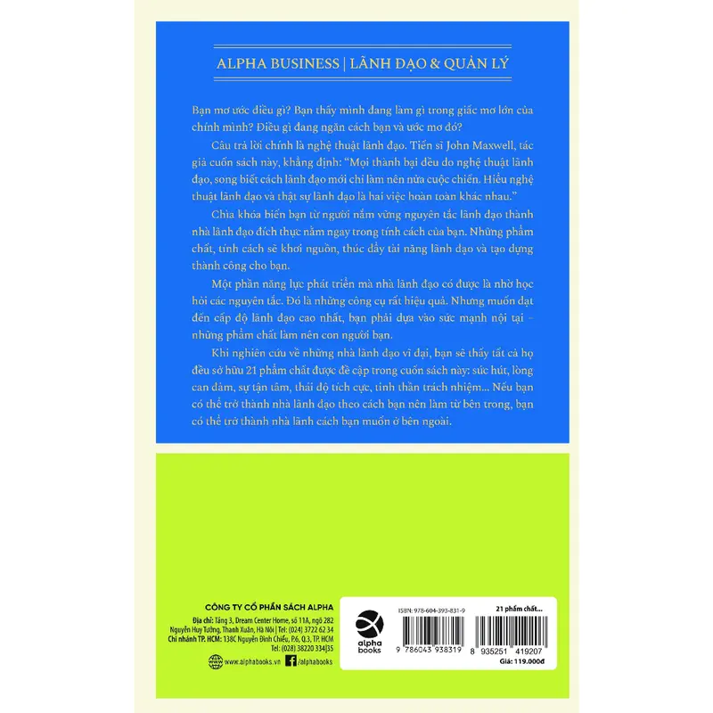 Combo Sách : 21 phẩm chất vàng của nhà lãnh đạo + Quân Vương - AlphaBooks 4