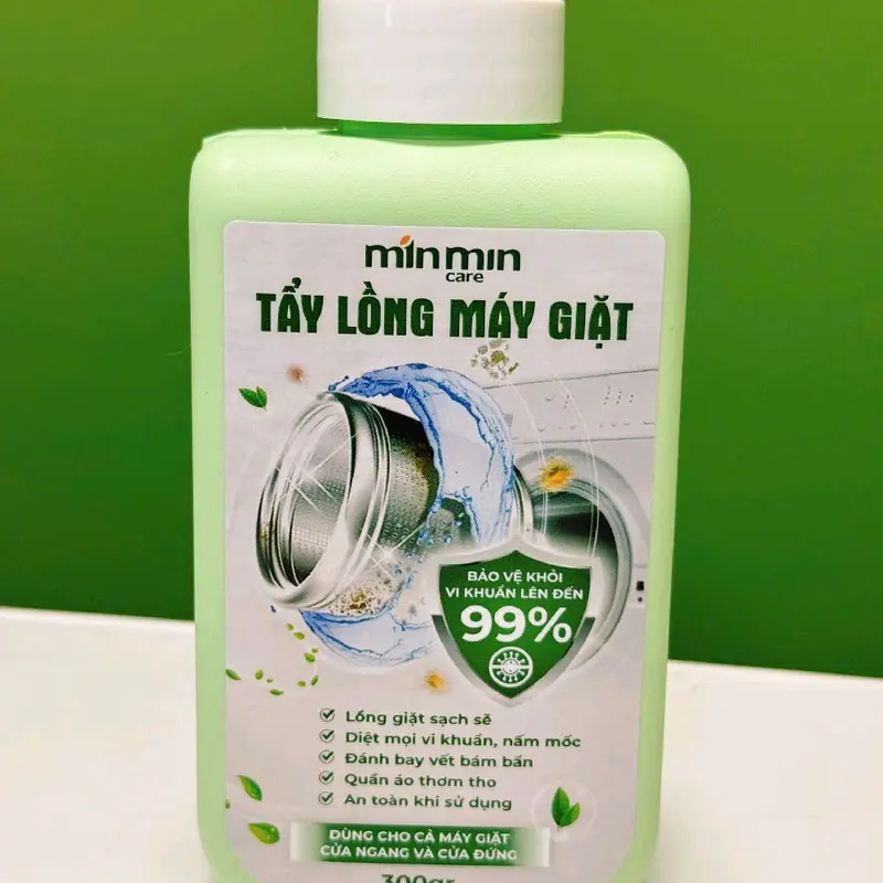 Tẩy lồng máy giặt MinMin care 300gr - Làm Sạch,An Toàn. 2