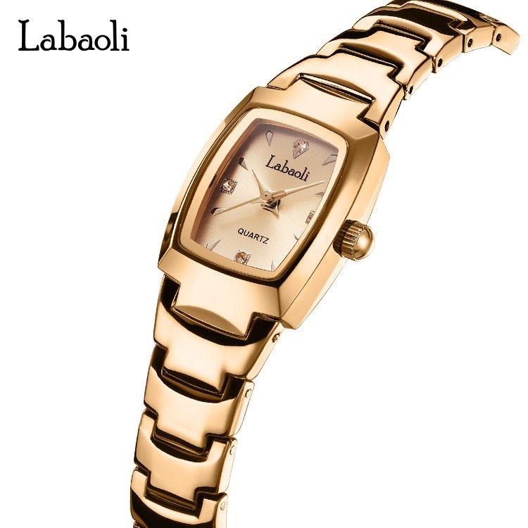 Đồng hồ Labaoli nữ dáng lắc tay cổ điển, màu vàng hồng mặt nhỏ - TikTok ...