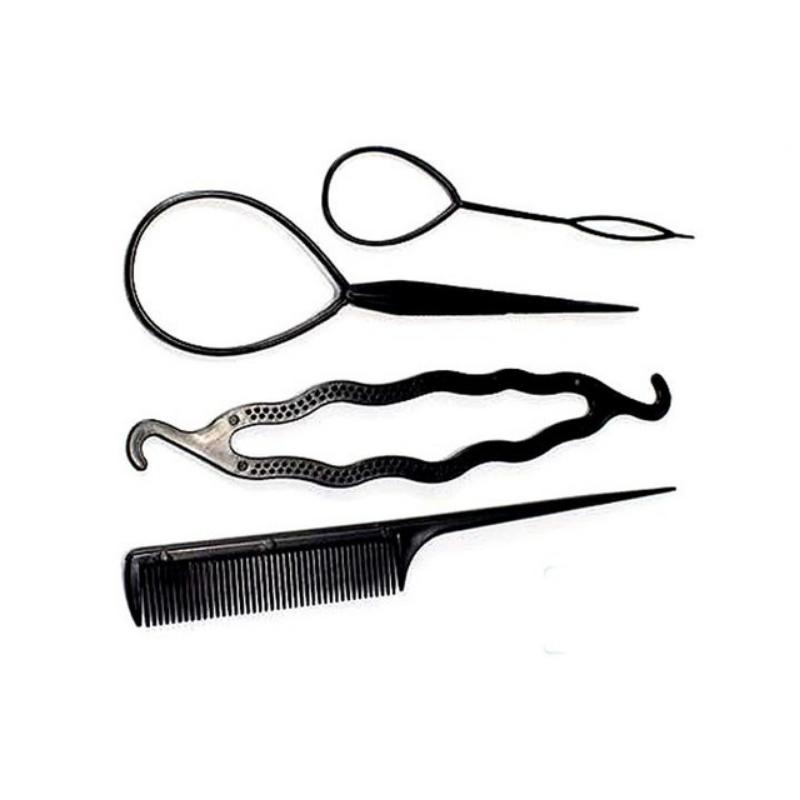 Set 4 dụng cụ tạo kiểu tóc Bộ 4 dụng cụ hỗ trợ tạo kiểu tóc nhanh chóng tiện ích 5