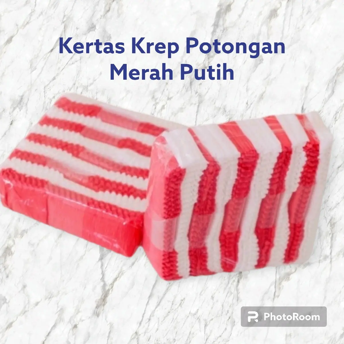 (10 ikat) Kertas Krep Potongan Merah Putih dan Warna Warni untuk Dekorasi HUT RI