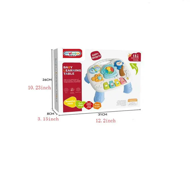 Baby Learning Table, Multifunctional Educational Toy, Interactive Baby Learning Table, Early Education Toy for 0-3 Year Olds 1