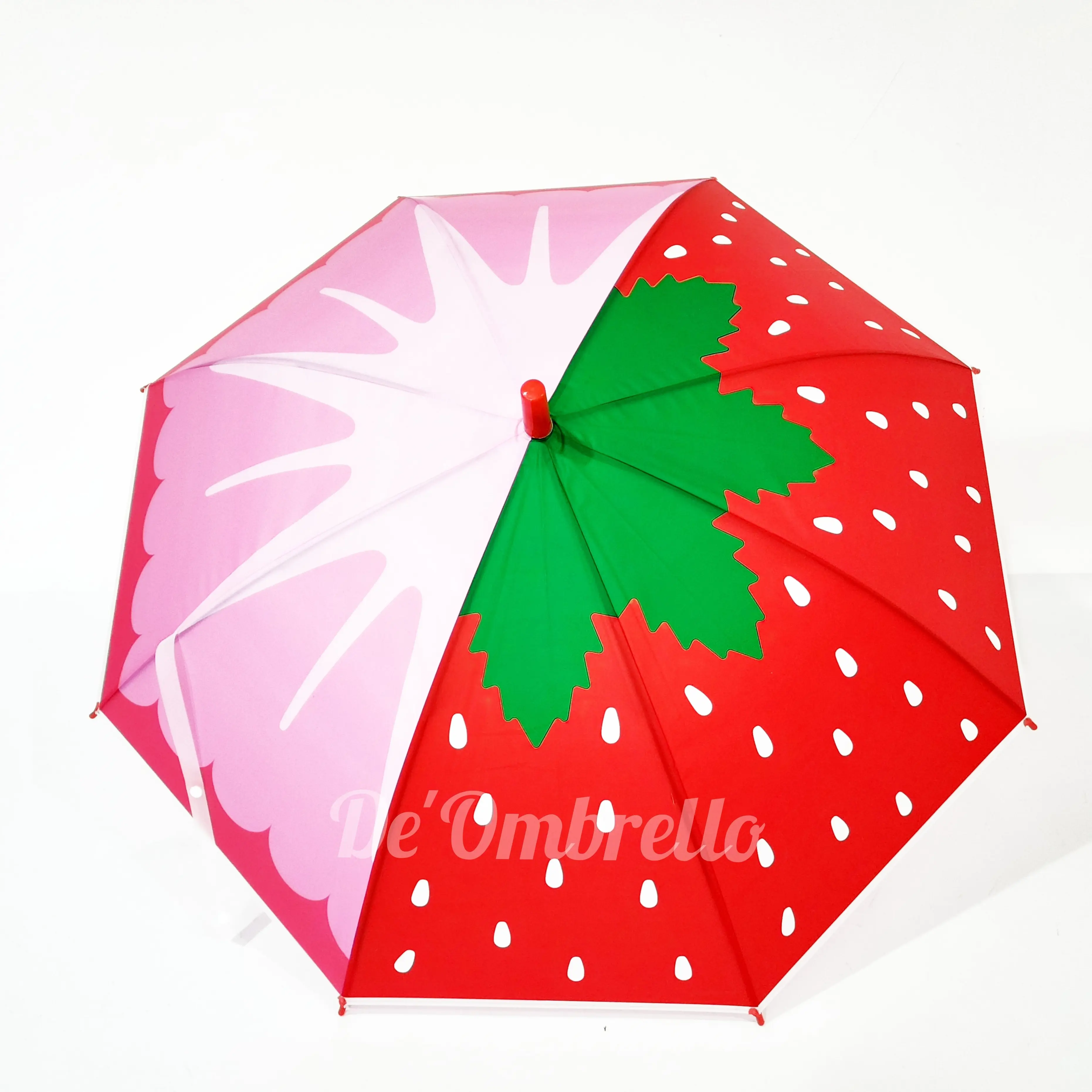 (007F) Payung PVC 8 Sisi Motif Mix Fruits/Payung Tongkat/Payung PVC