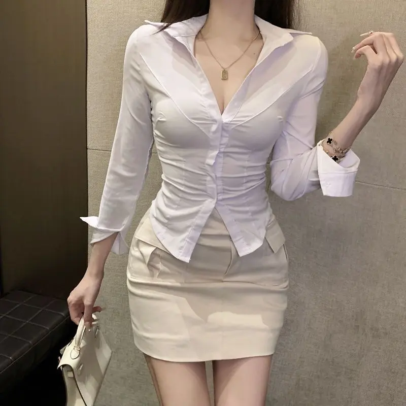 Đồng Phục JK, Phong Cách Dễ Thương Và Gợi Cảm, Áo Sơ Mi Dài Tay, Ôm Sát Eo, Dành Cho Nữ, Thiết Kế Đẹp, Áo Sang Trọng, Thích Hợp Cho Cô Gái Nóng Bỏng Độc Đáo Và Chị Em Cao Cấp