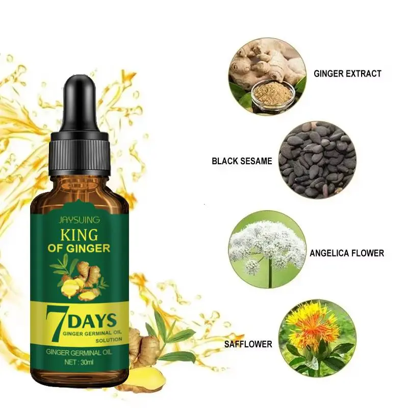 Serum Mọc Tóc, Tinh Chất Nuôi Dưỡng, Chăm Sóc Tóc Gừng, Ngăn Ngừa Rụng Tóc, Chất Phục Hồi Nhanh, 30ml Nữ Women