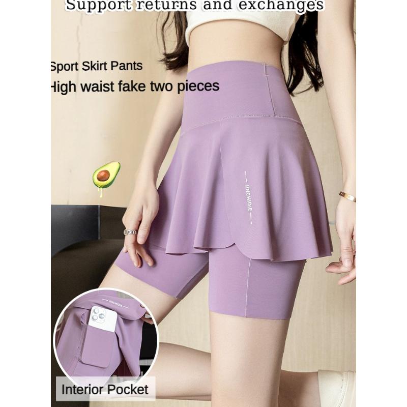 【Viral 2026】Baju Gym Wanita Korean Style Hot – Rok Celana Sport 2in1 Skort Zumba Pilates Jogging Tenis Golf Outfit Premium Import, Modis Nyaman Dipakai Olahraga & Sehari-hari