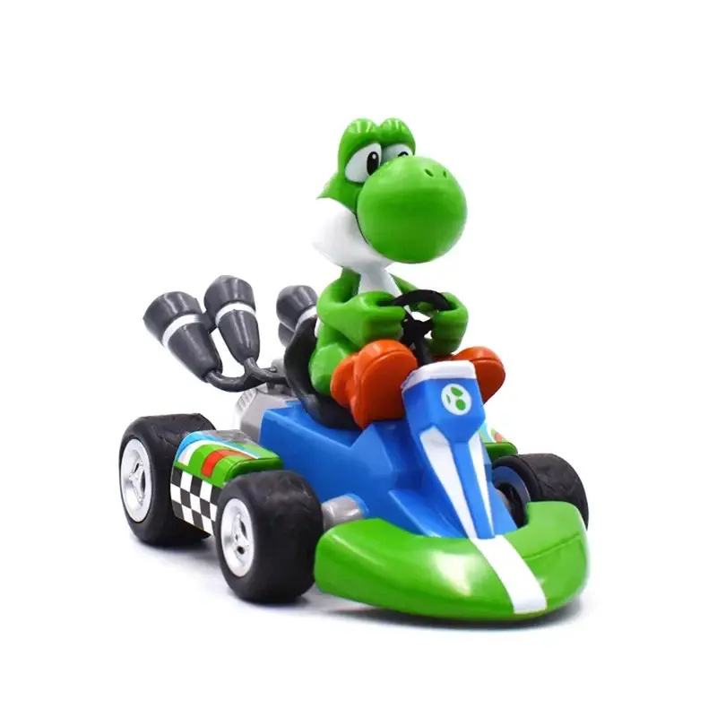 Đồ Chơi Mô Hình Nhân Vật, Super Mario Bros Karting, Luigi, Bowser, Công Chúa Đào, Yoshi, Cóc, Ô Tô Kéo Lùi, Búp Bê Trò Chơi Anime, Quà Tặng Cho Trẻ Em 5