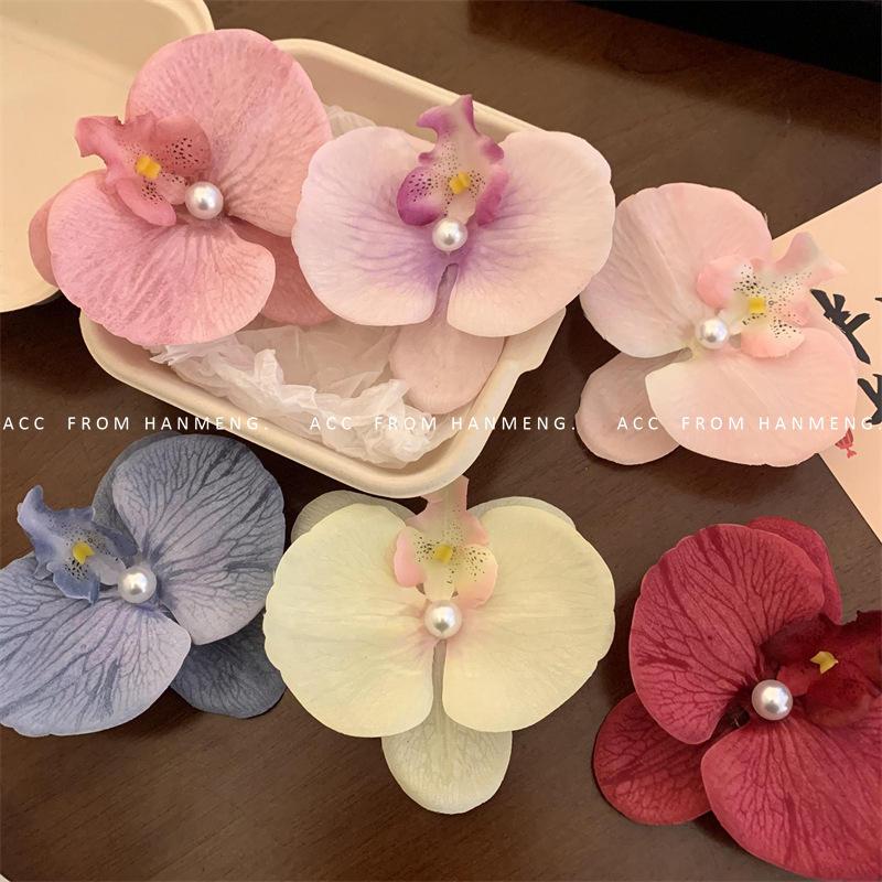 Product Introduction of Kẹp Tóc Phalaenopsis, Thiết Kế Hoa Màu Hồng Ngọt Ngào Kẹp Hàm, Hoa Nhân Tạo, cài tóc, Kẹp Bên, Kẹp Tóc Phong Lan, Đồ Trang Trí Tóc 2