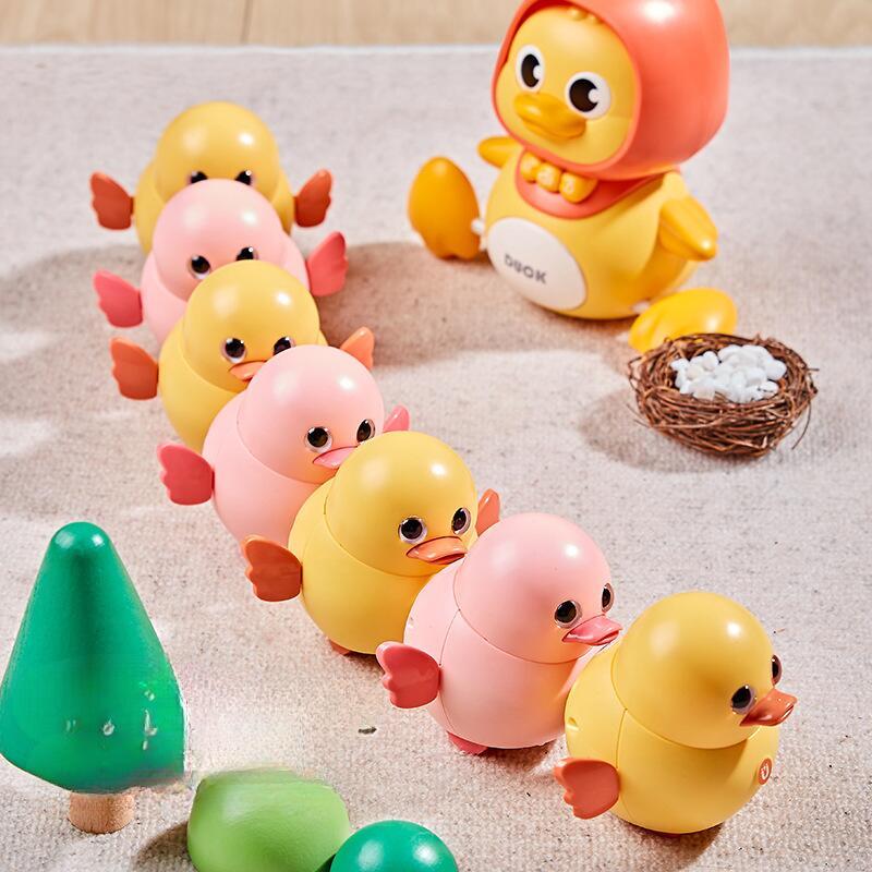 Electric Chicken Pet Squad Set Magnetic Crawling Swinging Duck Children's Head up Practice Toy 2