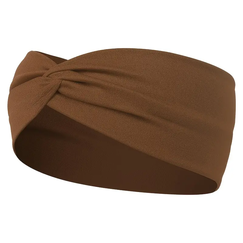 1pcs Solid Color Knotted Headband Elastic Hair Band Simple Headwear Hair Accessories For Daily Wear swimming  goggles riding  hat 6