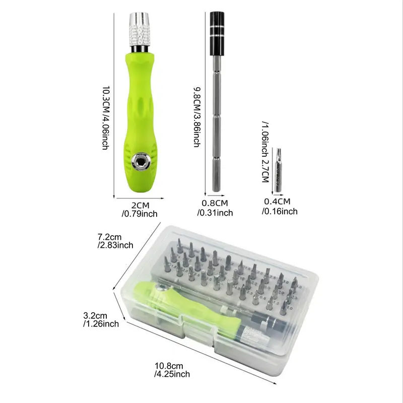 32 in 1 Screwdriver Set, Magnetic Repair Tool Kit with Case for Computer, iPhone, PC, Cellphone, Laptop, Watch, Glasses, Camera Accessories 1