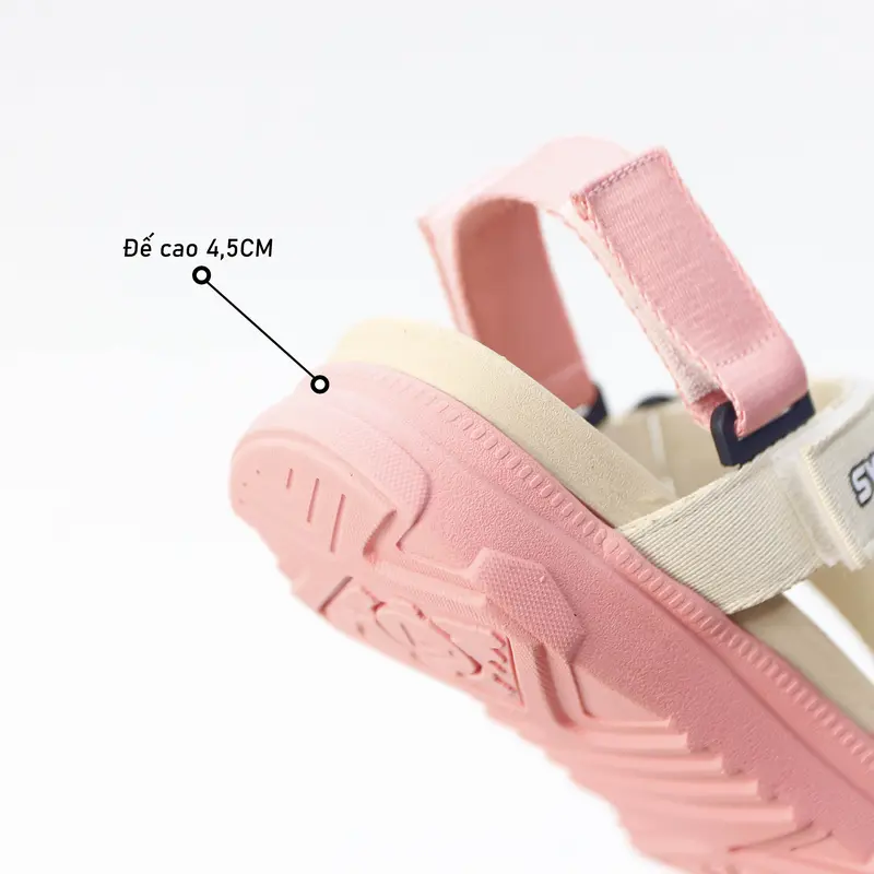Dép Sandal Nam Nữ SYNDER SD1 - Dép đẹp, nhẹ, thoáng mát [Be Hồng, Size 36-39, Tặng chai vệ sinh] 3