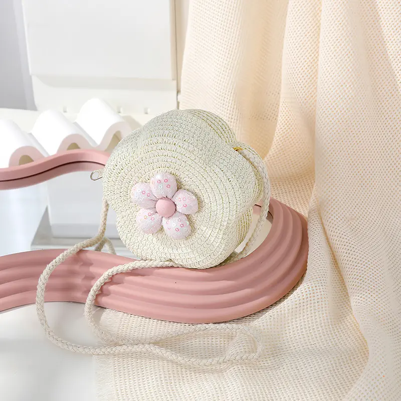 Túi Rơm Dệt Đeo Chéo Mini, Thiết Kế Dễ Thương, Dành Cho Trẻ Em, Lý Tưởng Cho Các Hoạt Động Ngoài Trời 7