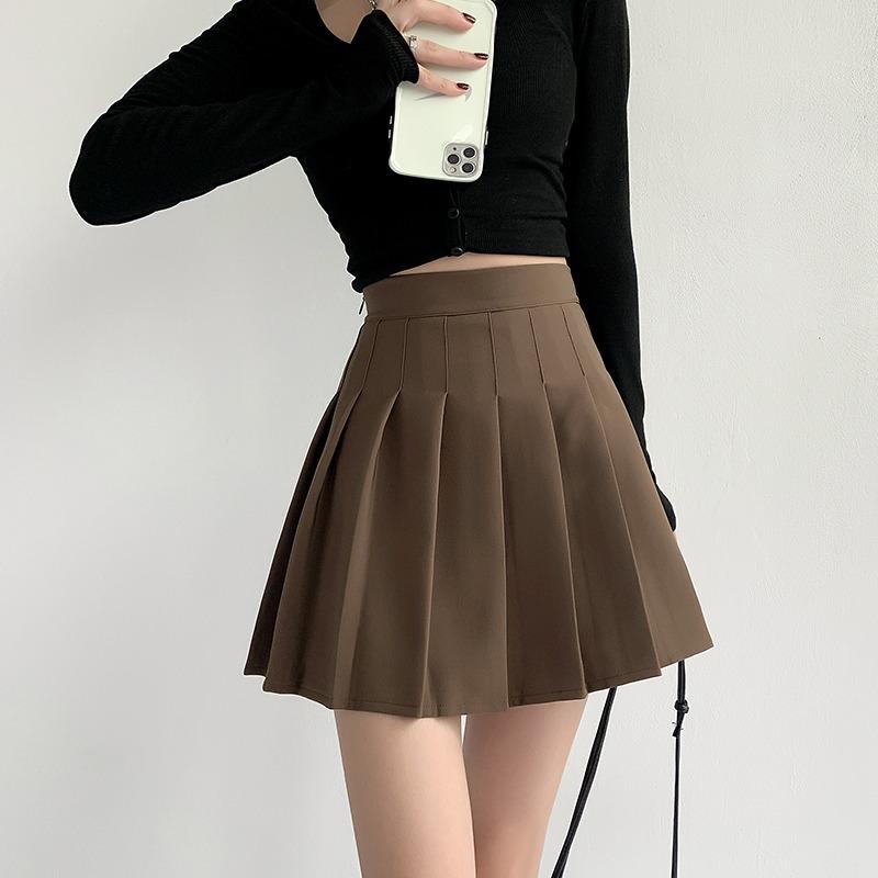 Chân váy xếp ly ngắn, chân váy tennis vải 2 biên (KHÔNG TÚI, KHÔNG CO GIÃN) dài 40-42cm Nữ Khuy khóa kéo boho