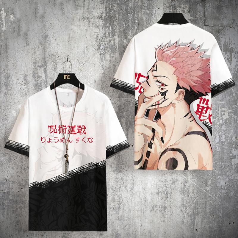Áo phông ngắn tayKaisen Jujutsu, áo phông Anime Unisex, Cosplay Gojo SatYuji, thời trang giản dị, 3D, cộng với kích thước 0