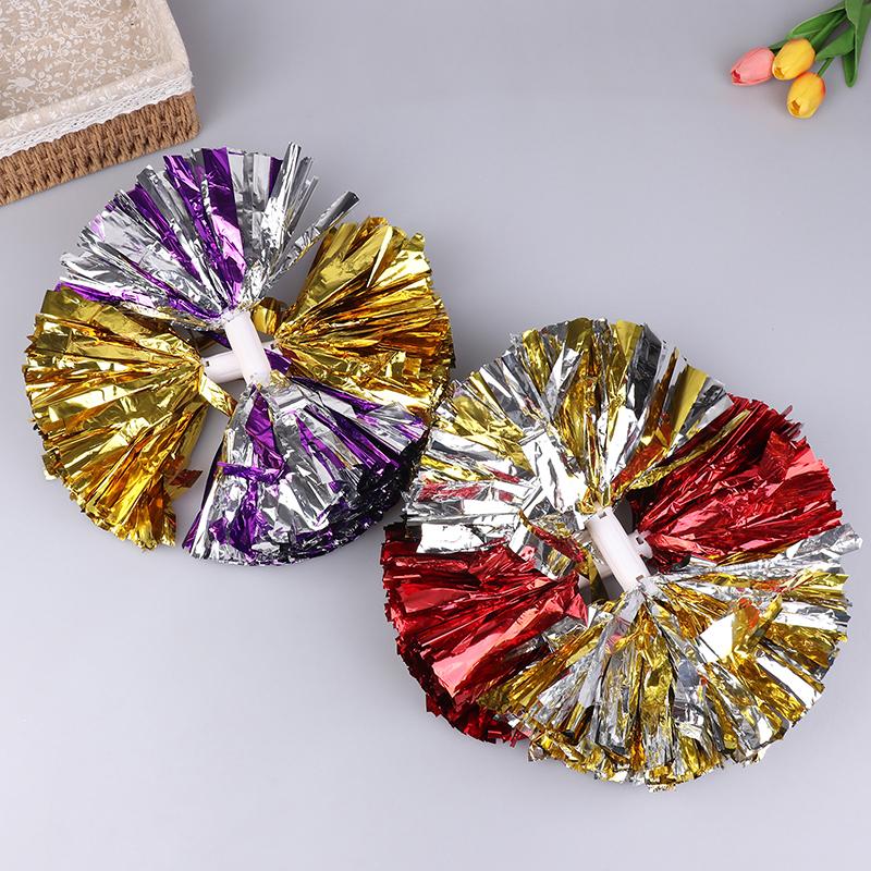 Product Introduction of Handle Style Cheerleader Pom Poms Metallic Streamer Sport Match Vocal Dance Party Concert Decorator Props Club Supply 23