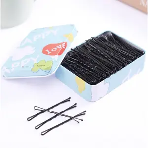 Bobby Pin Jepit Lidi Tipis Hitam Tanpa Kotak 100 pcs Isaac