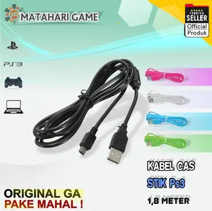 Kabel Charger Cas Stik PS3 Mini USB Panjang 2 Meter / 1 Meter Accessories