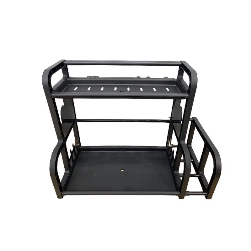 Kệ Đựng Gia Vị Đựng Đồ Dùng Nhà Bếp có khe để thớt 【】 2